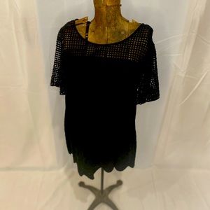 Black cotton blouse